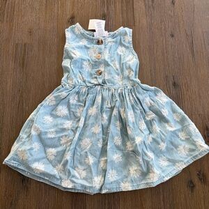 3/27$ NWT Little Lass Light Blue Floral Baby Dress size 12 months